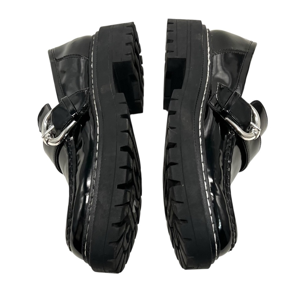 Sam Edelman Circus Everly Black Patent Platform Chunky Lug Loafers Women’s 8.5 - Picture 11 of 14